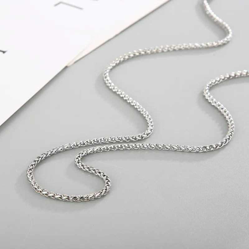 Lant Argintiu Twisted 2.5mm