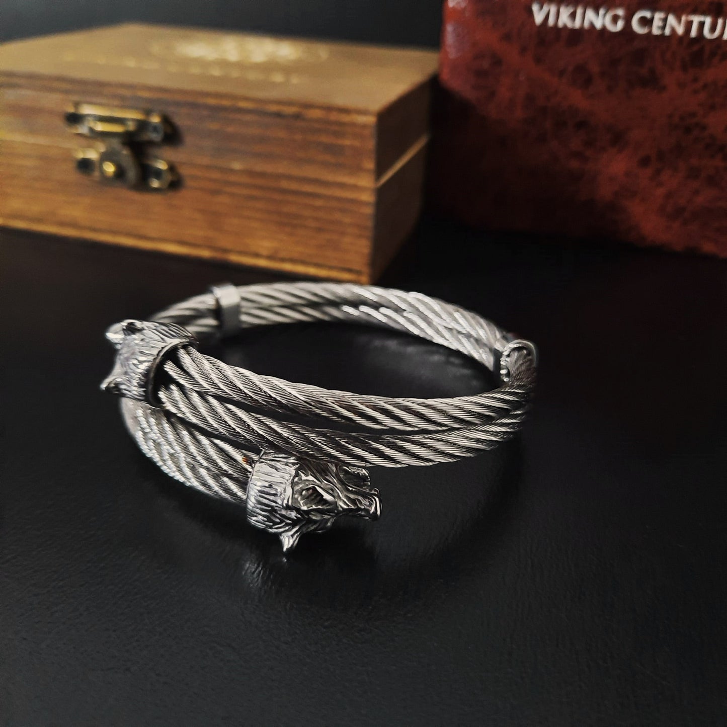 Bratara Dubla Hati & Skoll | VIKING CENTURY