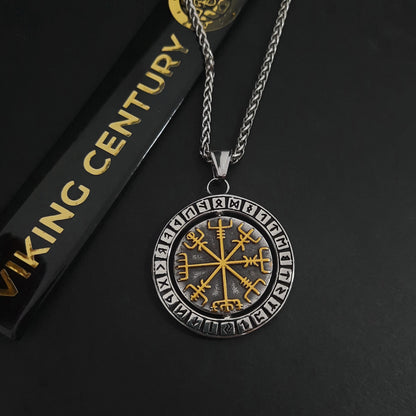 Colier Valknut Triad cu Pandantiv Rotativ Viking Century
