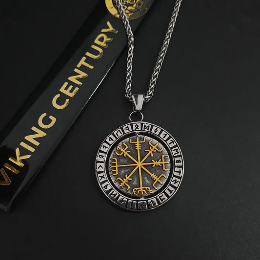 Colier Valknut Triad cu Pandantiv Rotativ Viking Century