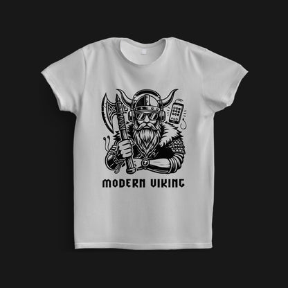 Tricou Alb Barbati - Modern Viking